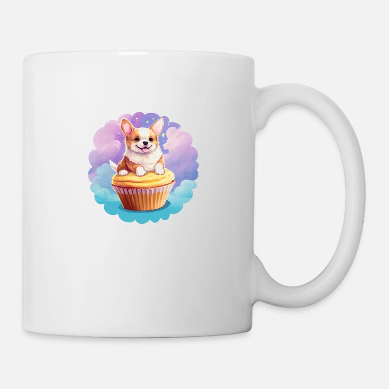 Cupcake corgi - Mug blanc - blanc