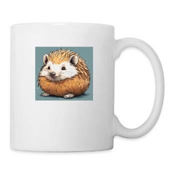 Niedlicher Igel - Tasse - Weiß - Rechts