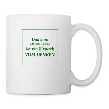 Dictons drôles - Penser vs. pack de six - Mug blanc - blanc - Droite
