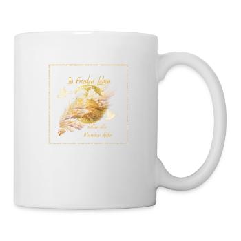 Frieden - Tasse - Weiß - Rechts