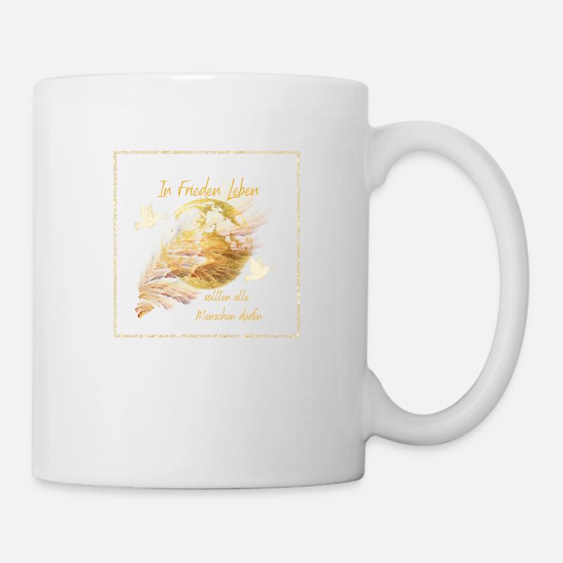 Frieden - Tasse - Weiß