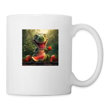 T-Rex Melon - Tasse - Weiß - Rechts