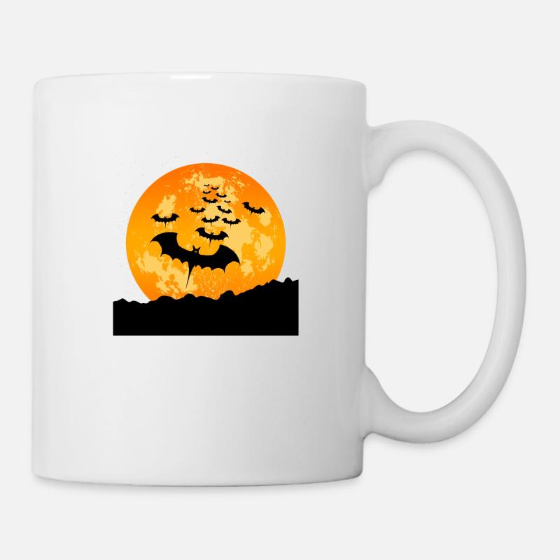 Halloween-Fledermäuse - Tasse - Weiß