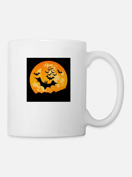 Halloween fliegende Fledermäuse - Tasse - Weiß