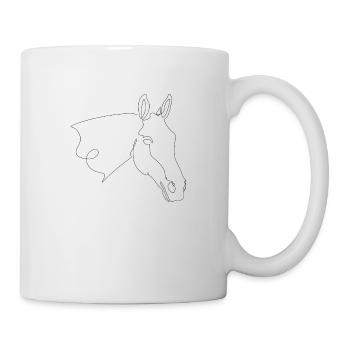 Pferdekopf Cocco - Tasse - Weiß - Rechts