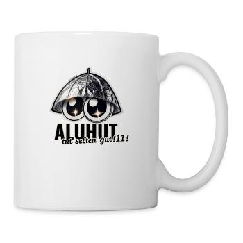 Mimikama Aluhut tut selten gut - Tasse - Weiß - Rechts