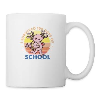 I Survived 100 Days Of School Is Alotl School - Mug - white - Right