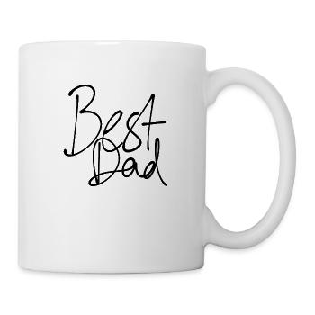 BEST DAD HANDWRITTEN BLACK - Mug - white - Right