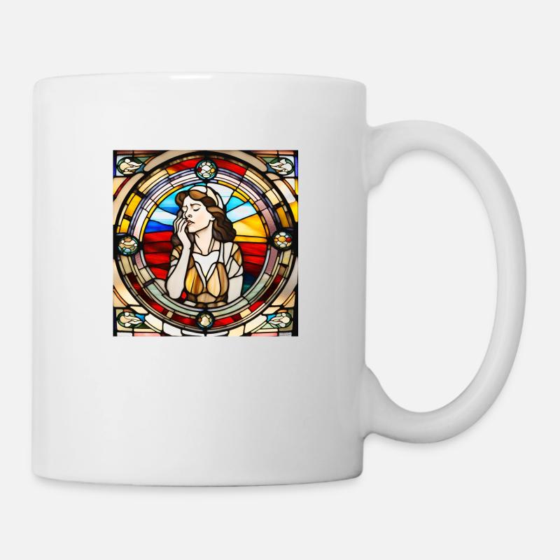 Dame - Tasse - Weiß
