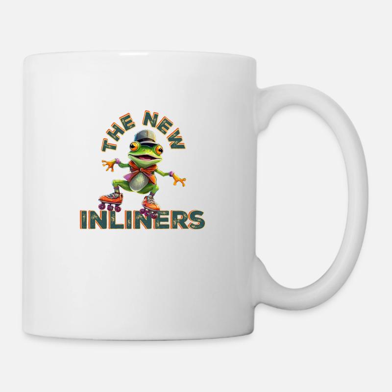 Inline Skates Roller Skates Frog 80s Skating Rink - Mug - white