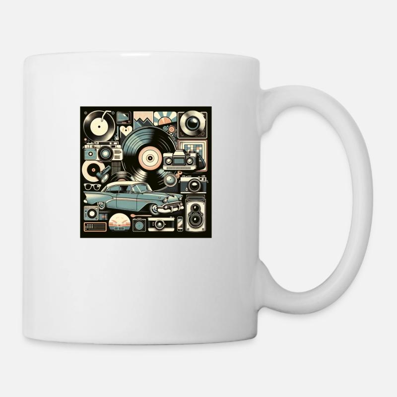 Oldschool - Tasse - Weiß
