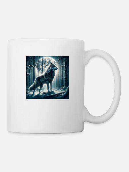 Wolf - Tasse - Weiß