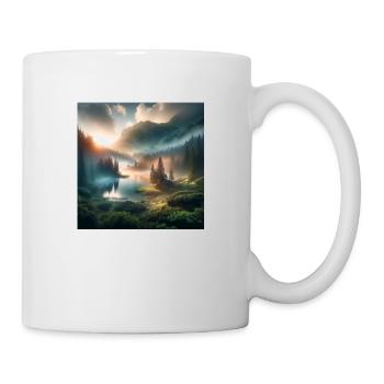 Lever du soleil - Mug blanc - blanc - Droite