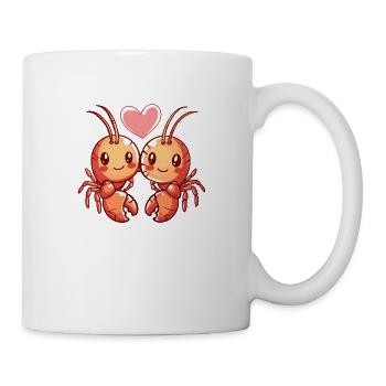 Homard Cancer Couple Amour Couple Amoureux - Mug blanc - blanc - Droite