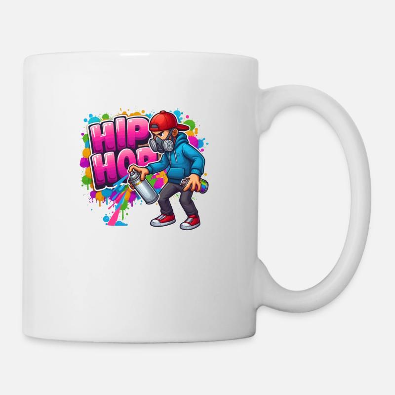 Hip Hop Graffiti - Tasse - Weiß