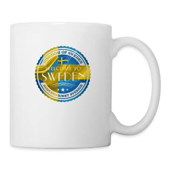 Schweden Schweden Elch bestes Tier Geweih Hirsch Hirsch - Tasse - Weiß - Rechts