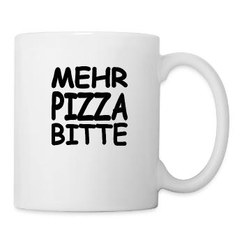 Pizza - Tasse - Weiß - Rechts