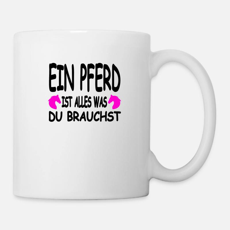 Cheval - Mug blanc - blanc