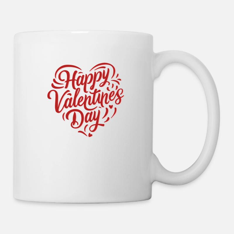 Happy Valentine's Day - Tasse - Weiß