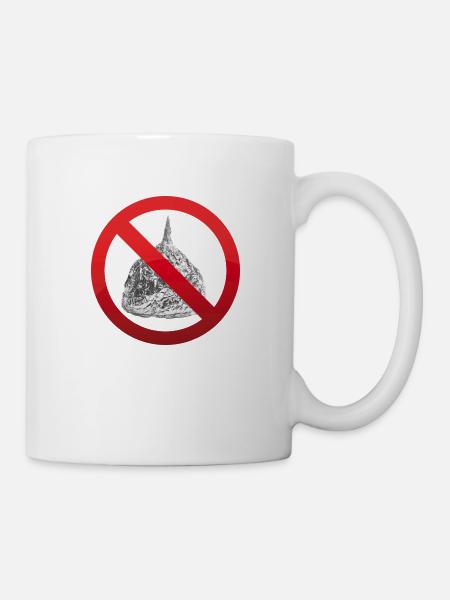 Aluhutverbot - Tasse - Weiß