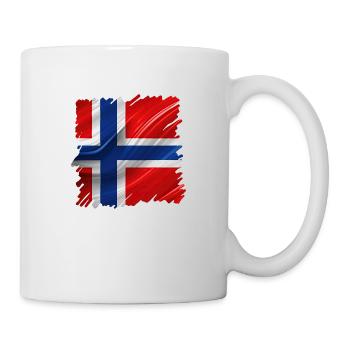 Norwegen Norwegen Flagge Skandinavien Norden Tor Viking - Tasse - Weiß - Rechts