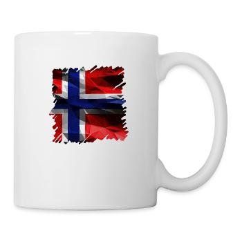 Norwegen Norwegen Flagge Skandinavien Norden Tor Viking - Tasse - Weiß - Rechts