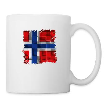Norwegen Norwegen Flagge Skandinavien Norden Tor Viking - Tasse - Weiß - Rechts