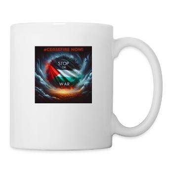 Stop the War and free Palestine - Tasse - Weiß - Rechts