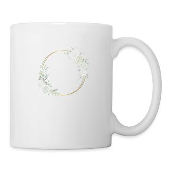 Zukünftige Braut Weiße Blumen - Passendes T-Shirt - Tasse - Weiß - Rechts