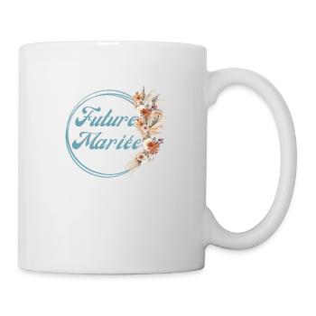 Bride-to-be Rustic Flowers - Matching tshirt - Mug - white - Right