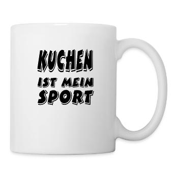 Kuchen - Tasse - Weiß - Rechts