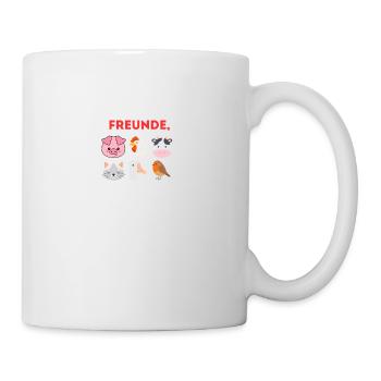 Tiere sind meine Freunde. - Tasse - Weiß - Rechts