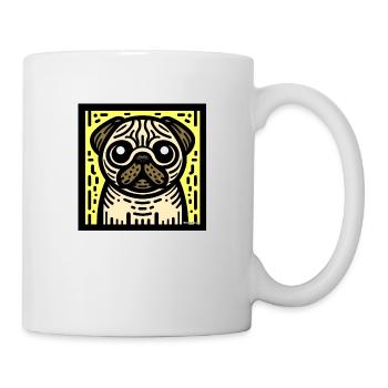 Pug Pop Art - Mug - white - Right
