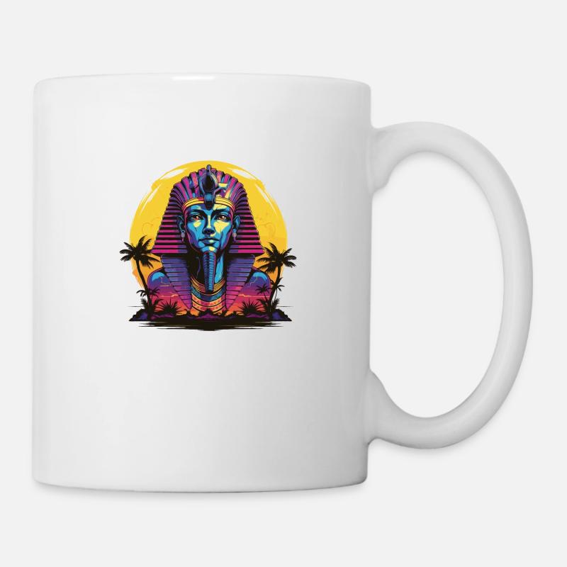 Sphinx égyptien Style Vintage - Mug blanc - blanc