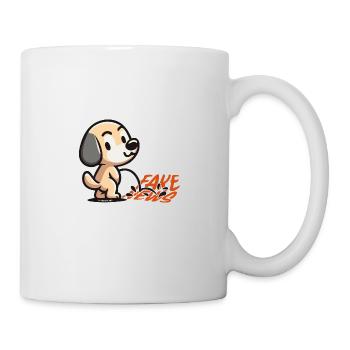 Mimikama Hund Fake News - Tasse - Weiß - Rechts