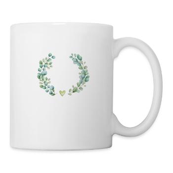 The floral bride - matching tshirt - Mug - white - Right
