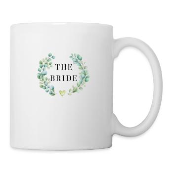 The floral bride - matching tshirt - Mug - white - Right