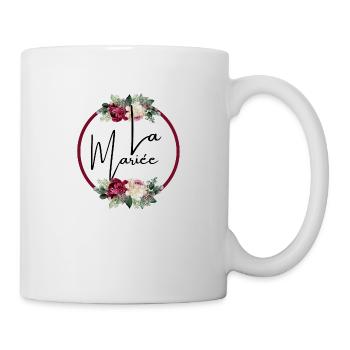 The Floral Bride-Matching Tshirt - Mug - white - Right