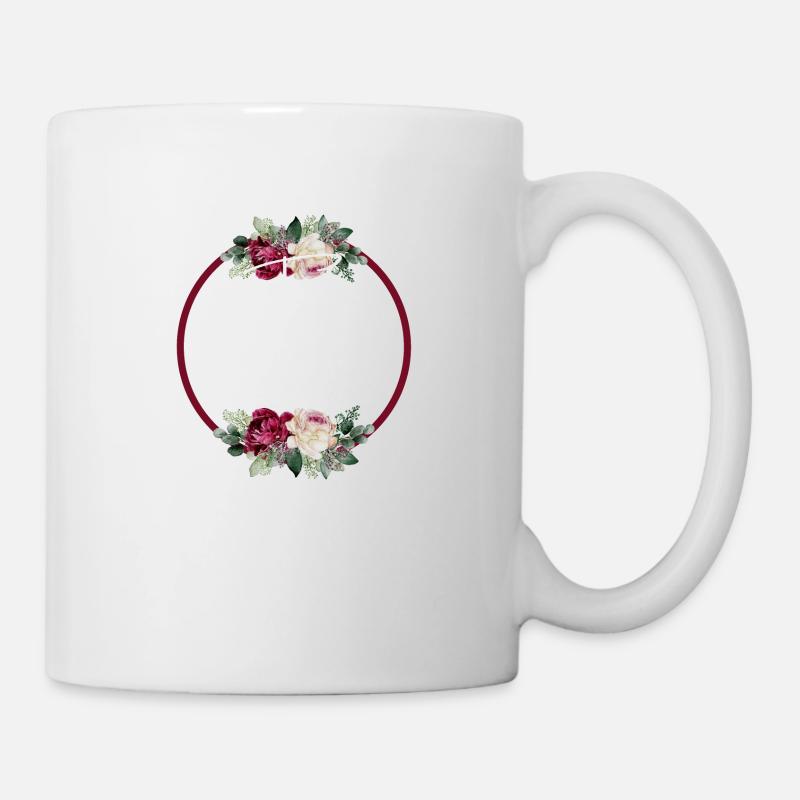 Team de la mariée floral -tshirt assorti - Mug blanc - blanc
