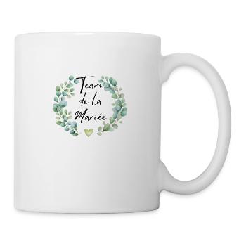 Floral bridal team - matching tshirt - Mug - white - Right