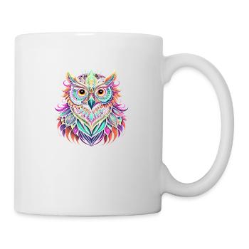 Chouette - Mug blanc - blanc - Droite