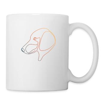 BUNTER DACKEL - Tasse - Weiß - Rechts