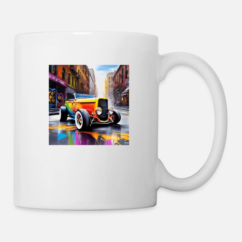 Hotrod V8 - Mug blanc - blanc