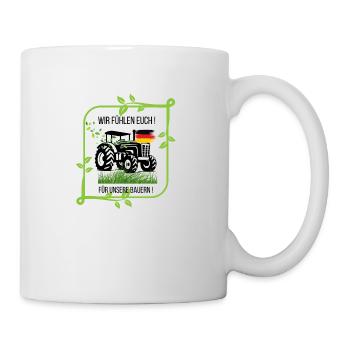 Bauern - Tasse - Weiß - Rechts