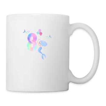 Meerjungfrau zum 8-jährigen Jubiläum - Tasse - Weiß - Rechts