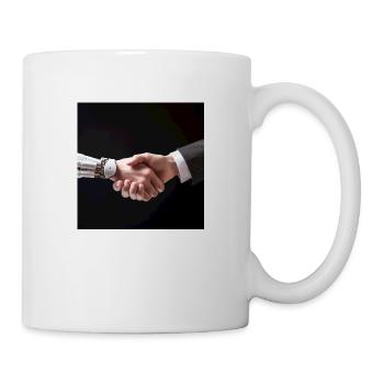 Roboter - Tasse - Weiß - Rechts