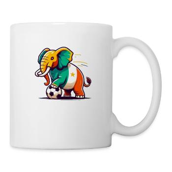 Maillot Foot Côte d'ivoire éléphants Supporter - Mug blanc - blanc - Droite