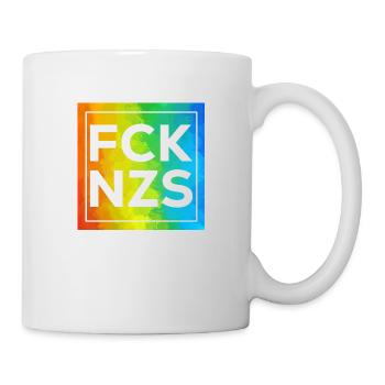 FCK NZS Cutout mit Rahmen - Tasse - Weiß - Rechts