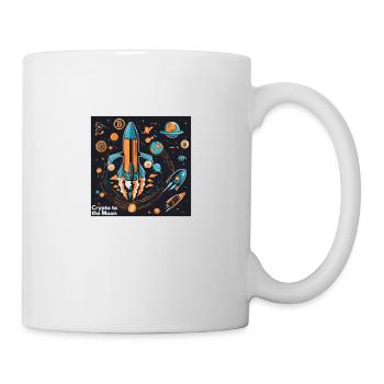 Crypto to the Moon - Tasse - Weiß - Rechts