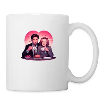 Romantic lunch and coffee - Mug - white - Right